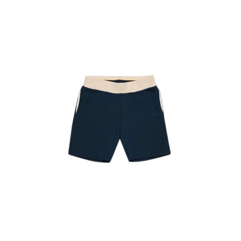 NEW ORLEBAR BROWN boy's bottom tucker contrast shorts in night iris